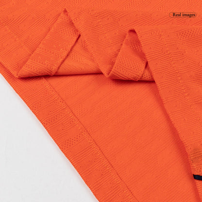 Netherlands Mens Home Soccer Jersey World Cup 2026 Orange - Player Version