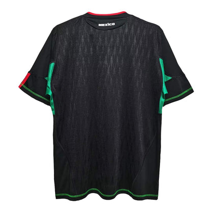 Retro Mexico Mens Away Soccer Jersey 2010 Black