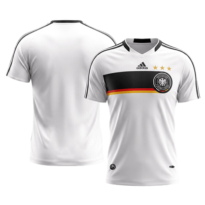 Retro Germany Mens Home Soccer Jersey 2008 White
