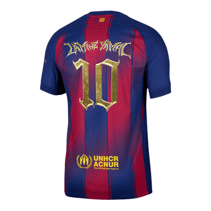 LAMINE YAMAL #10 Barcelona Mens Home Soccer Jersey 2025/26 Red&Blue - Player Version
