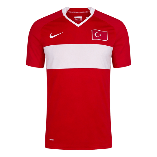Retro Turkey Mens Home Soccer Jersey 2008 Red