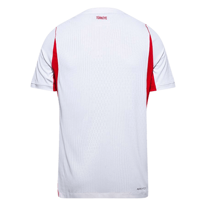 Turkey Mens Away Soccer Jersey World Cup 2026 White - Player Version