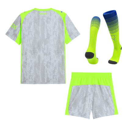 Manchester City Mens Third Away Soccer Full Set 2025/26 Gray