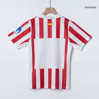 Atletico Madrid Kids Home Soccer Full Set 2025/26 Red&White