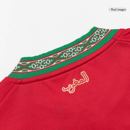 Morocco Mens Home Soccer Jersey World Cup 2026 Red