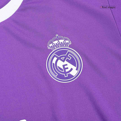 Retro RONALDO #7 Real Madrid Mens Away Long Sleeve Soccer Jersey 2016/17 Purple