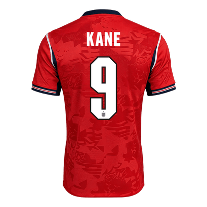 KANE #9 England Mens Away Soccer Jersey World Cup 2026 Red - Player Version