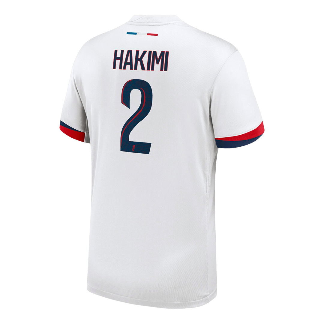 HAKIMI #2 PSG Mens Away Soccer Jersey 2025/26 White