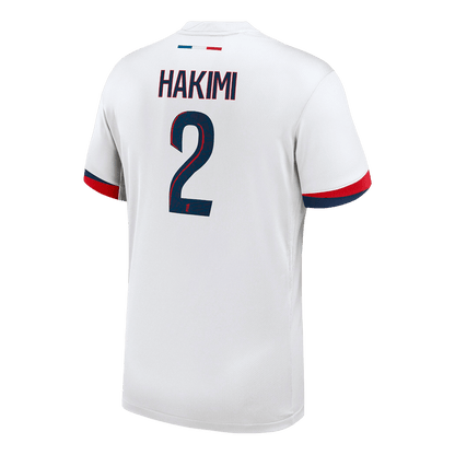 HAKIMI #2 PSG Mens Away Soccer Jersey 2025/26 White