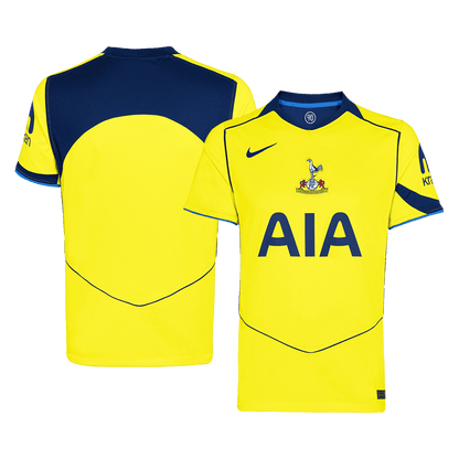 Tottenham Hotspur Mens Third Away Soccer Jersey 2025/26 Yellow