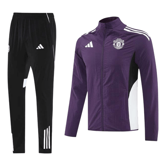 Manchester United Mens Training Tracksuit Kit 2025/26 Purple