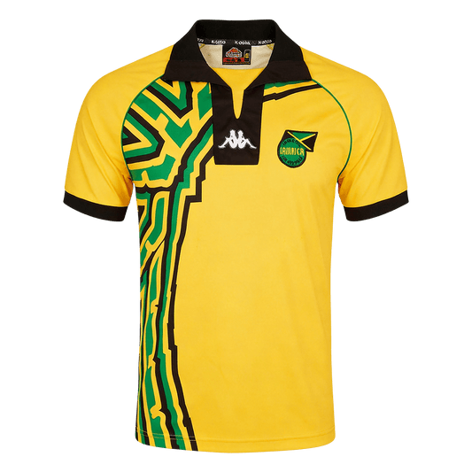 Retro Jamaica Mens Home Soccer Jersey 1998 Yellow
