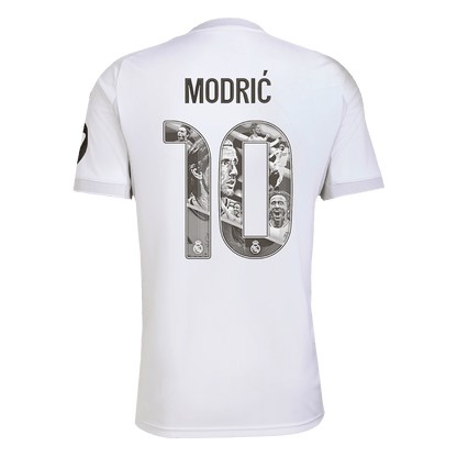 MODRIĆ Special #10 Real Madrid Mens Home Soccer Jersey 2025/26 White [PREMIUM]