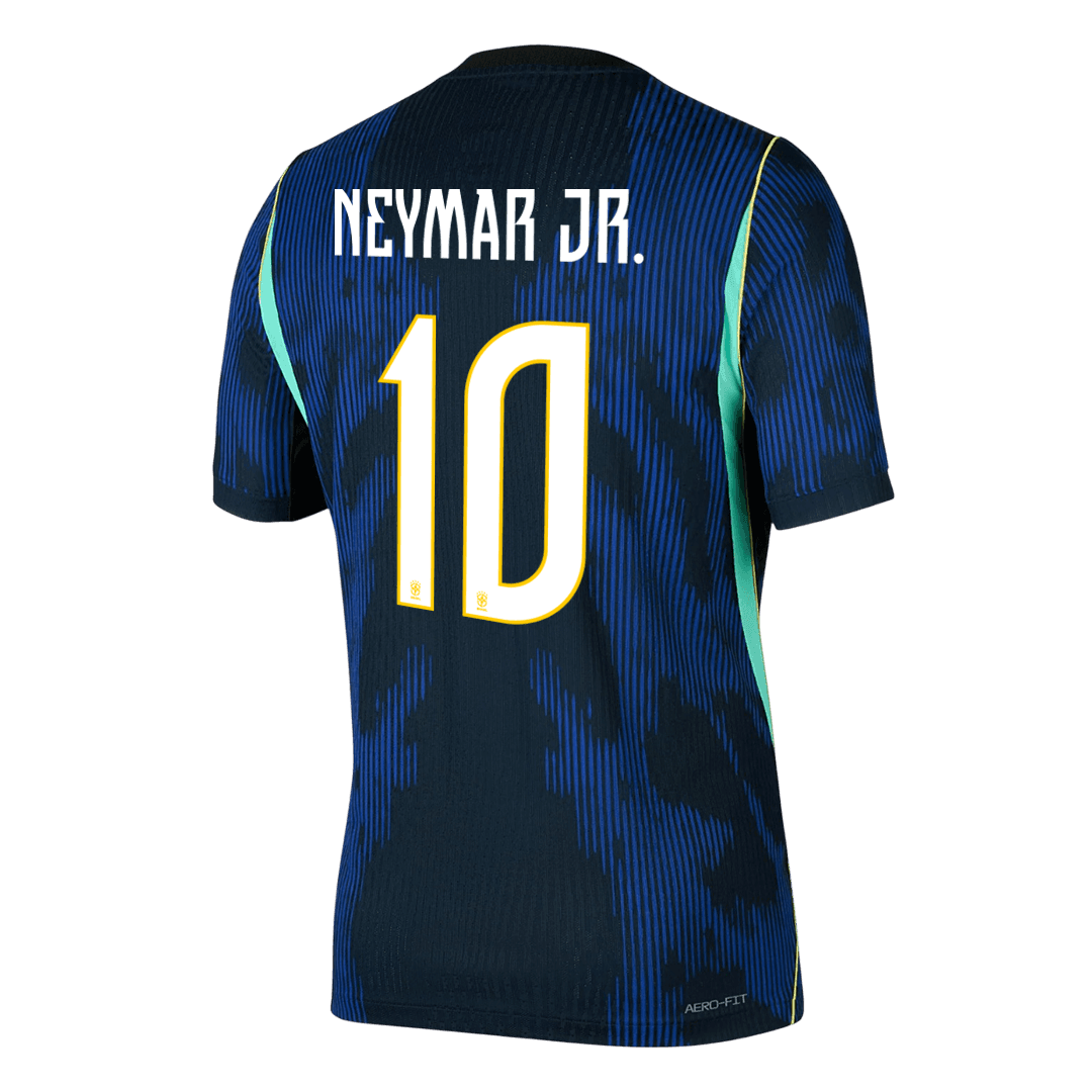 NEYMAR JR. #10 Brazil Mens Away Soccer Jersey World Cup 2026 Navy - Player Version