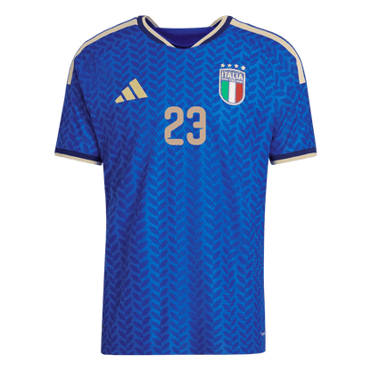 BASTONI #23 Italy Mens Home Soccer Jersey World Cup 2026 Blue - Player Version
