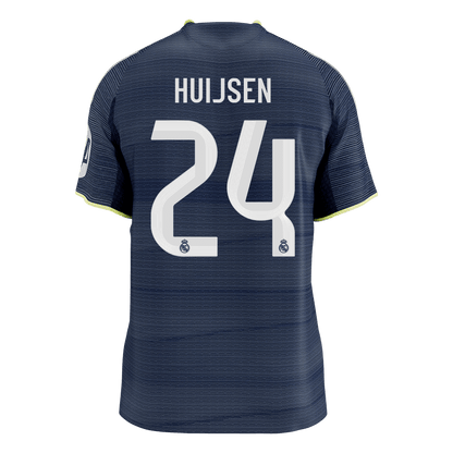 HUIJSEN #24 Real Madrid Mens Away Soccer Jersey 2025/26 Navy - Player Version [PREMIUM]