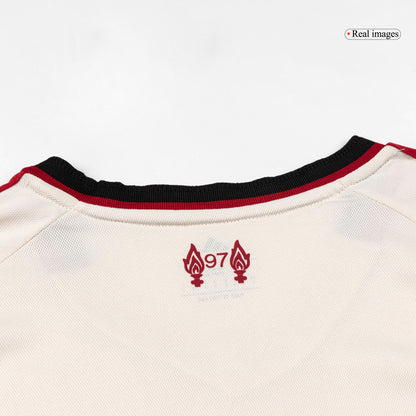 Liverpool Mens Away Long Sleeve Soccer Jersey 2025/26 White