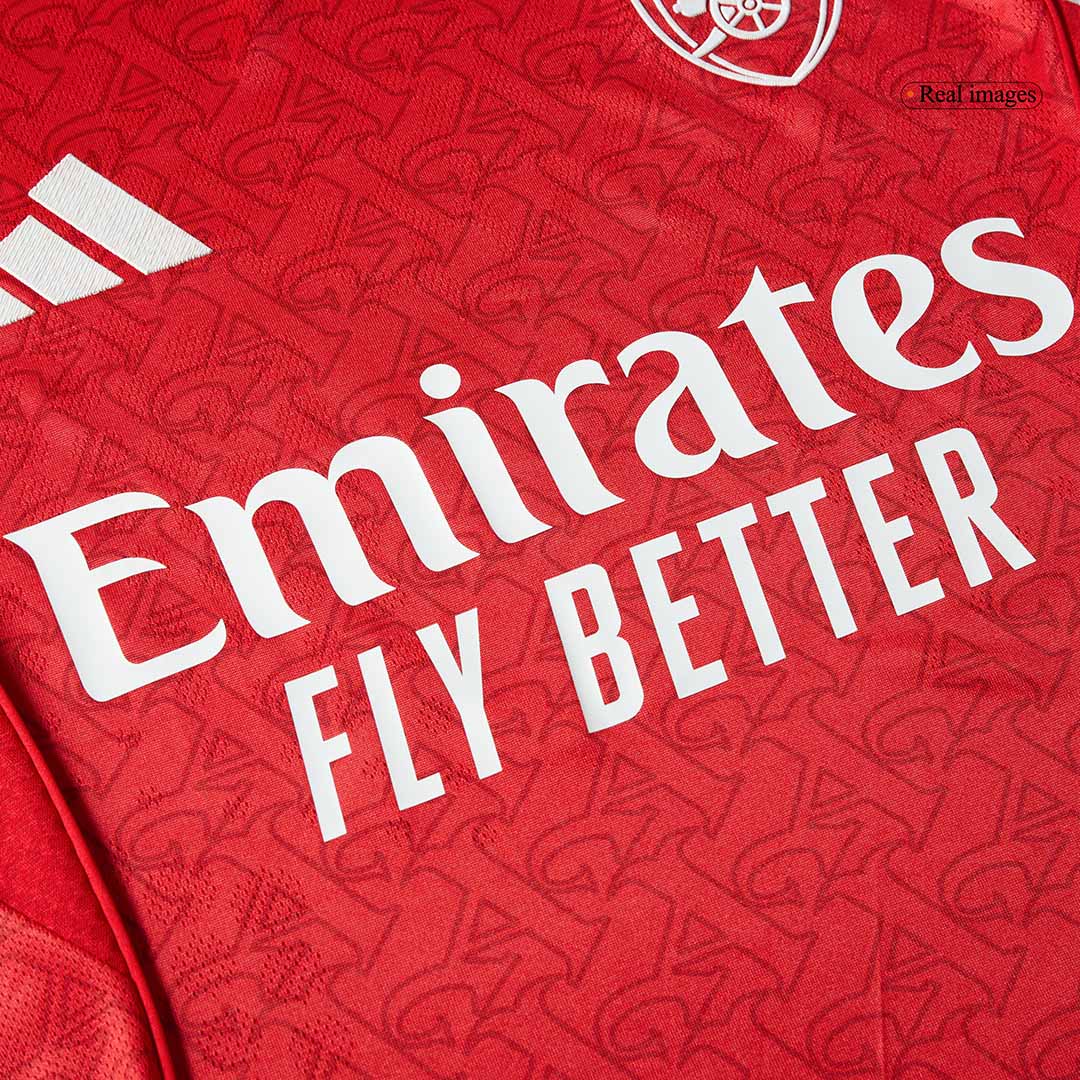 ØDEGAARD #8 Arsenal Mens Home Soccer Jersey 2025/26 Red - Player Version