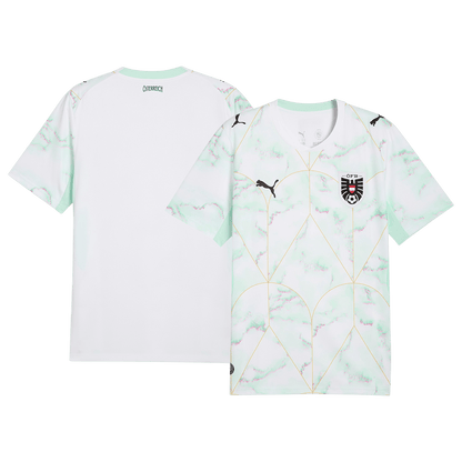Austria Mens Away Soccer Jersey World Cup 2026 White