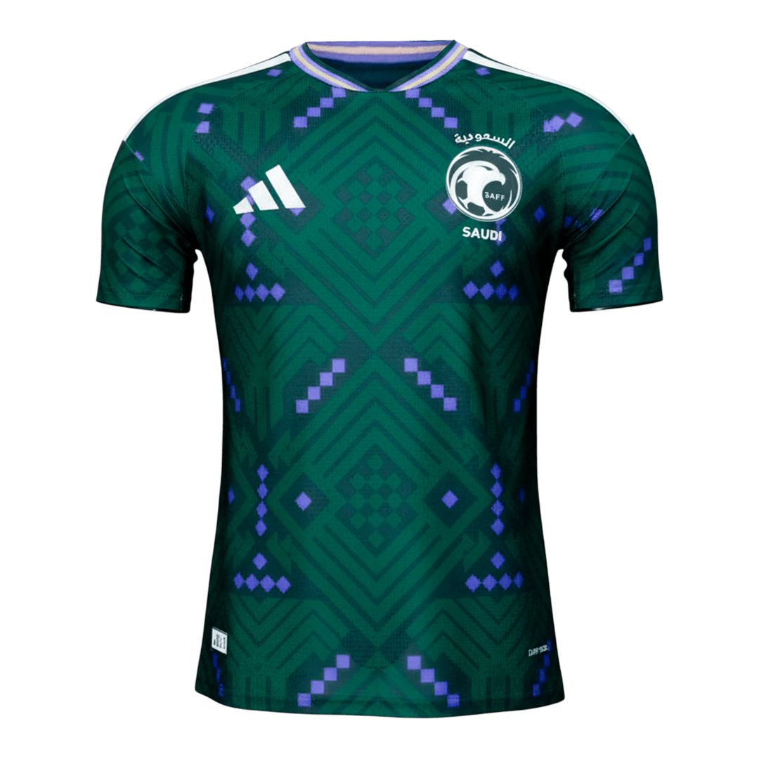 Saudi Arabia Mens Home Soccer Jersey World Cup 2026 Green - Player Version