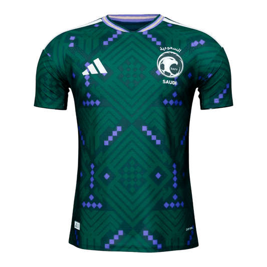 Saudi Arabia Mens Home Soccer Jersey World Cup 2026 Green - Player Version