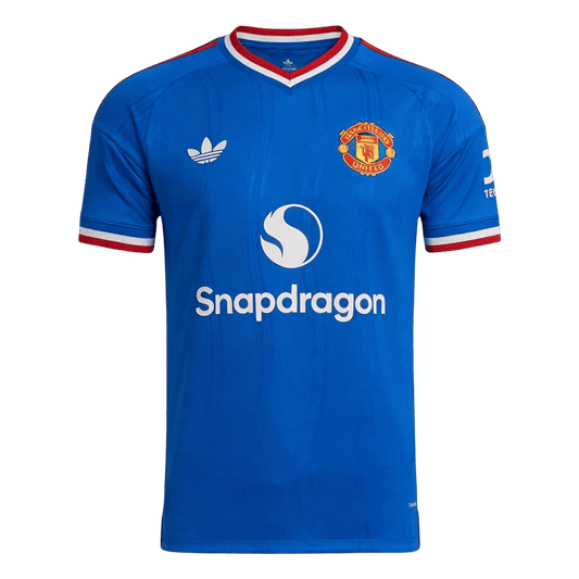 Manchester United Mens Away Soccer Jersey 2026/27 Blue - Player Version