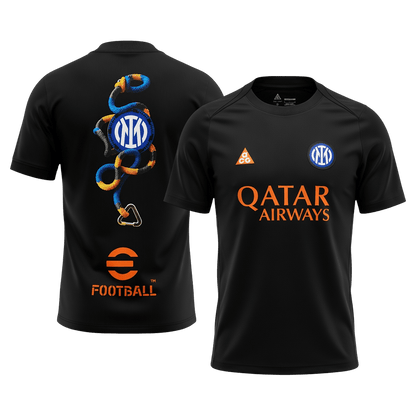Inter Milan Mens Pre-Match Soccer Jersey 2025/26 Black