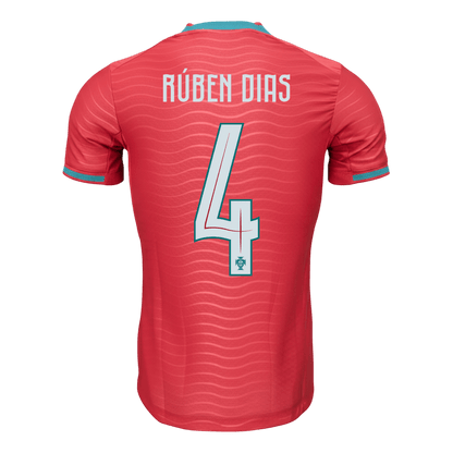 RÚBEN DIAS #4 Portugal Mens Home Soccer Jersey World Cup 2026 Red - Player Version