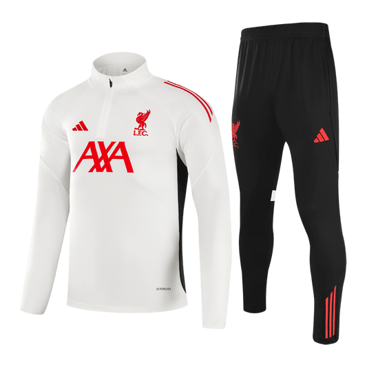 Liverpool Kids Training Tracksuit Kit 2025/26 White