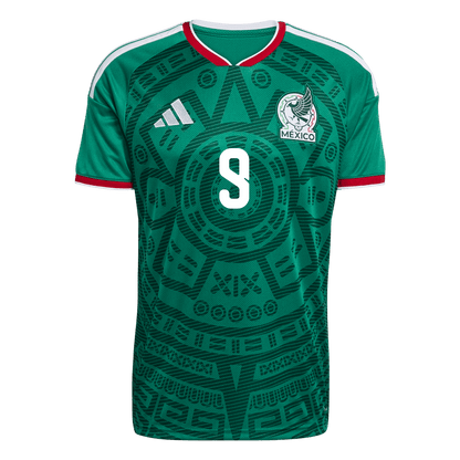 Raúl #9 Mexico Mens Home Soccer Jersey World Cup 2026 Green [PREMIUM]