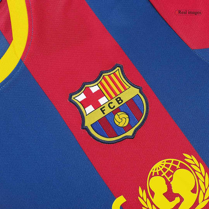 Retro DAVID VILLA #7 Barcelona Mens Home Soccer Jersey 2010/11 Red&Blue