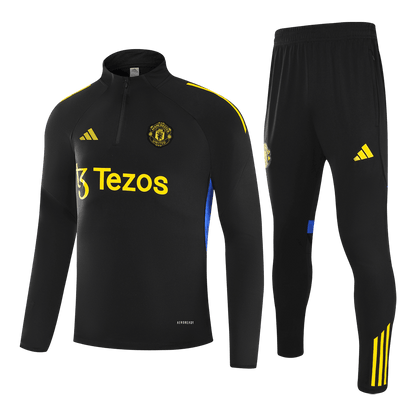 Manchester United Mens Training Tracksuit Kit 2025/26 Black