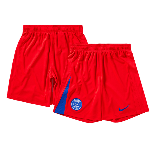 PSG Mens Third Away Soccer Shorts 2025/26 Red