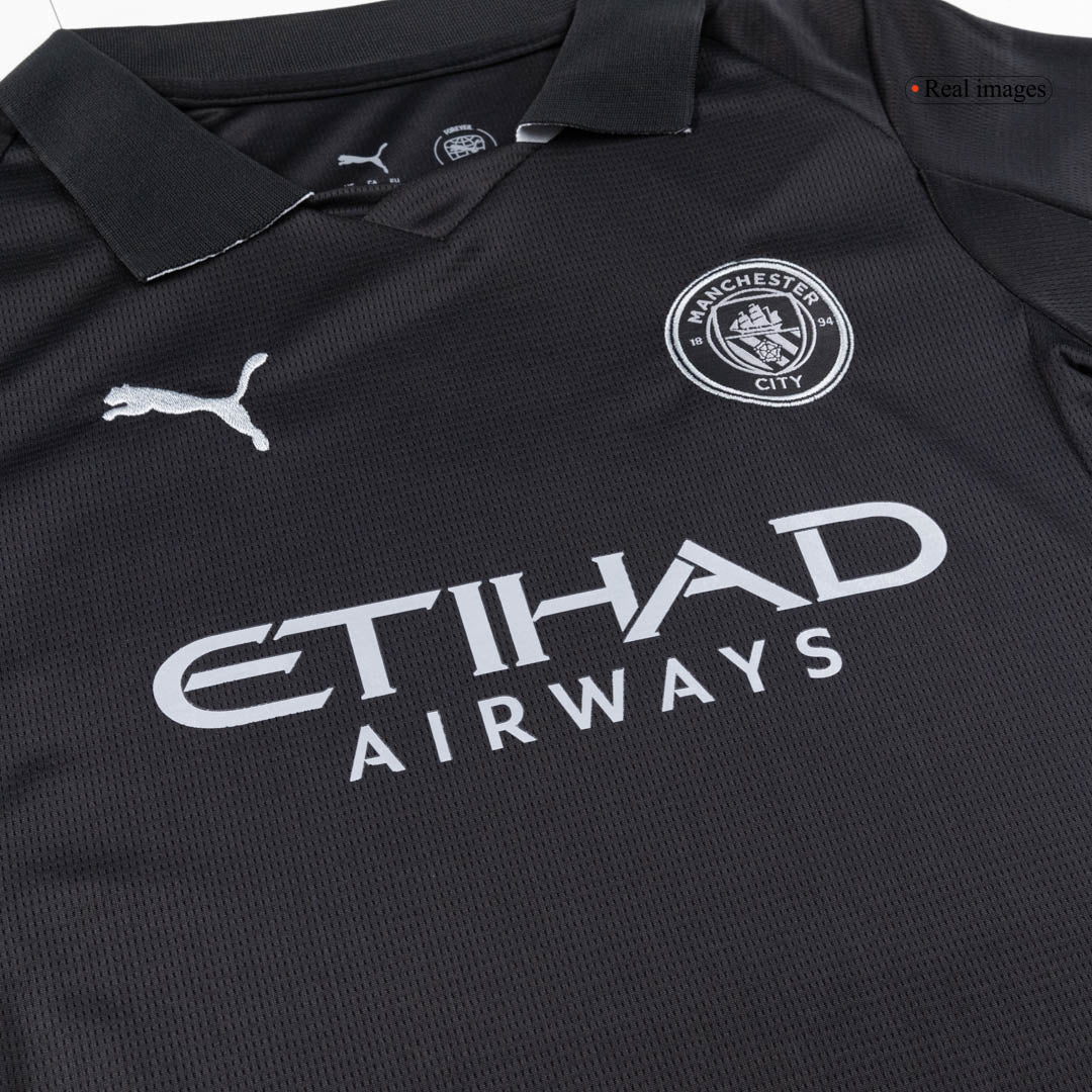Manchester City Kids Away Soccer Full Set 2025/26 Black