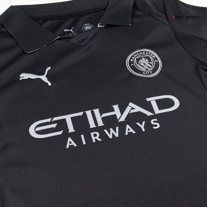 Manchester City Kids Away Soccer Full Set 2025/26 Black