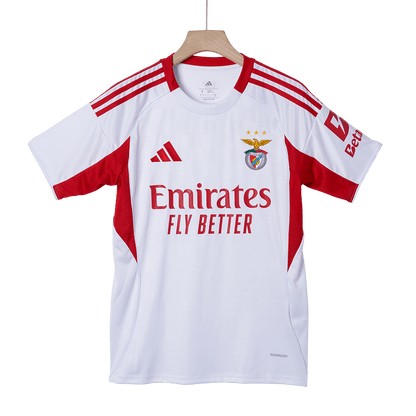 Benfica Mens Third Away Soccer Jersey 2025/26 White