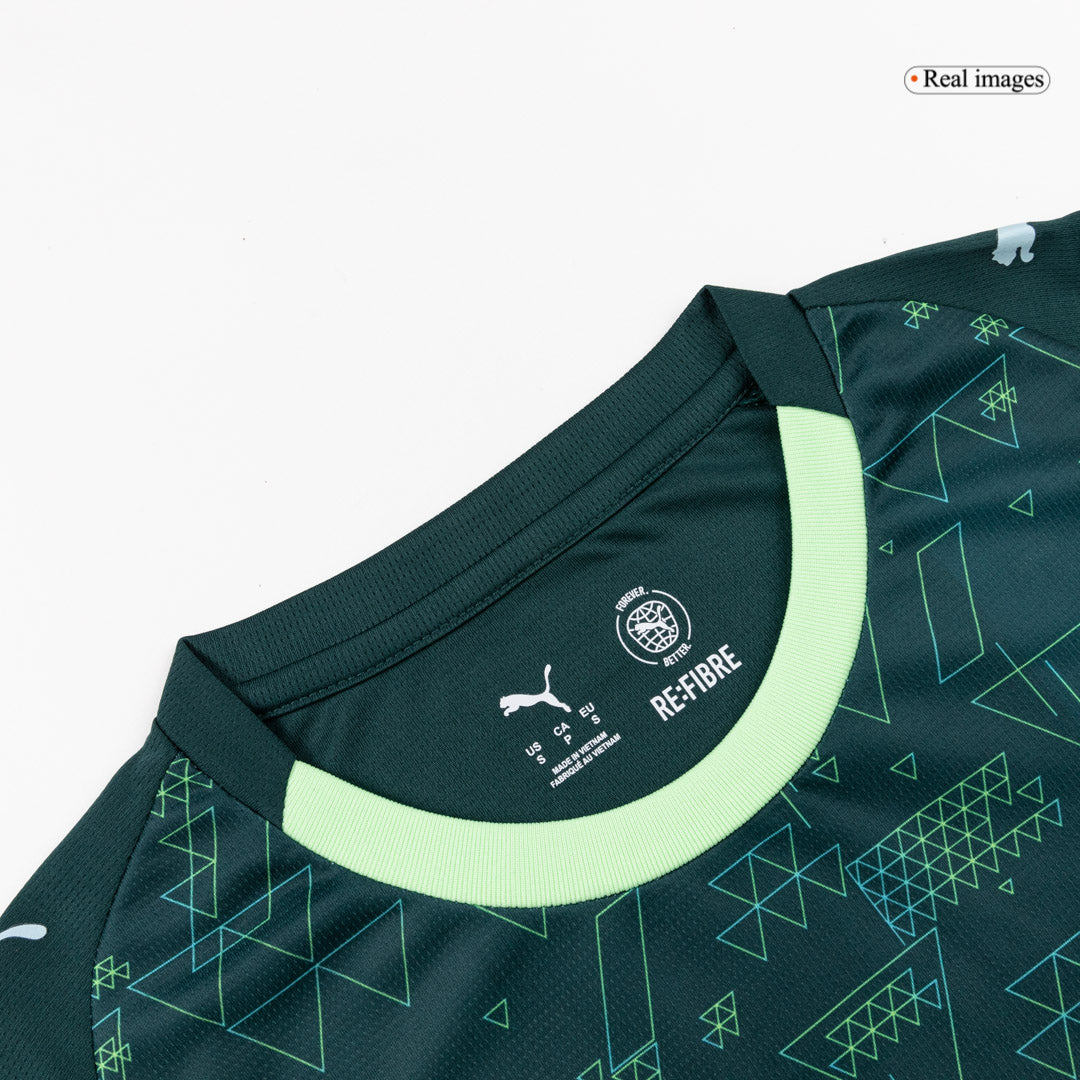 Manchester City Mens Fourth Away Soccer Jersey 2025/26 Green
