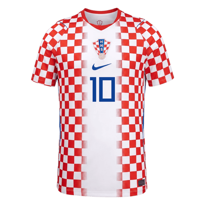 MODRIĆ #10 Croatia Mens Home Soccer Jersey World Cup 2026 Red&White