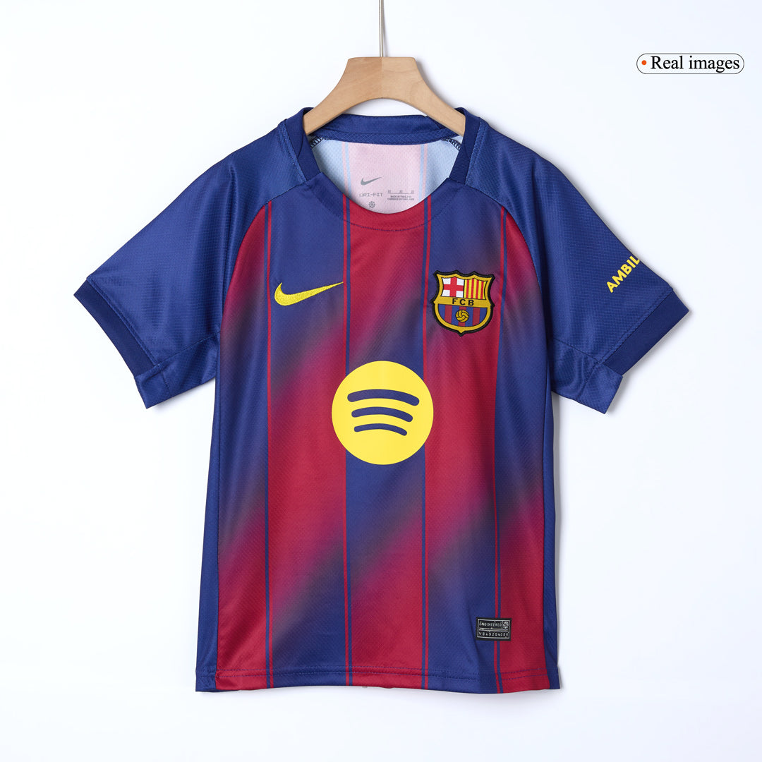 Barcelona Kids Home Soccer Kit 2025/26 Red&Blue [PREMIUM]