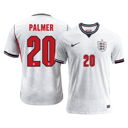 PALMER #20 England Mens Home Soccer Jersey World Cup 2026 White - Player Version
