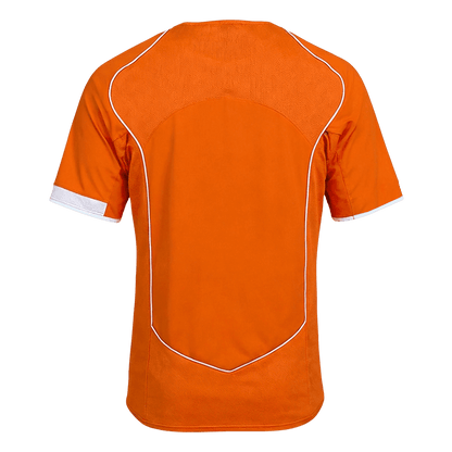 Retro Netherlands Mens Home Soccer Jersey 2004 Orange