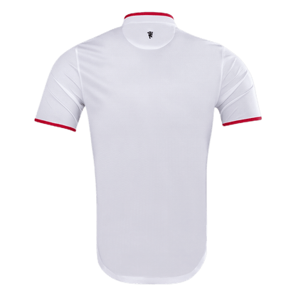 Retro Manchester United Mens Away Soccer Jersey 2013/14 White