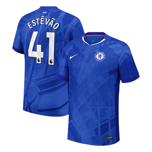 ESTÊVÃO #41 Chelsea Mens Home Soccer Jersey 2025/26 Blue - Player Version