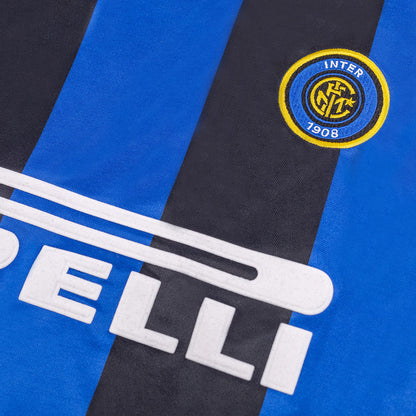 Retro RONALDO #9 Inter Milan Mens Home Soccer Jersey 1999/00 Blue&Black
