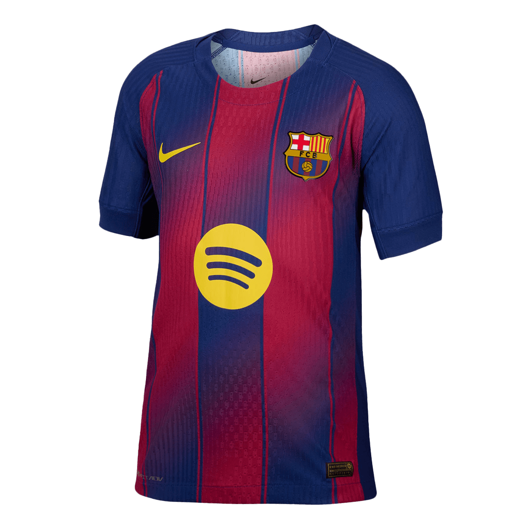 LEWANDOWSKI #9 Barcelona Mens Home Soccer Jersey UCL 2025/26 Red&Blue - Player Version