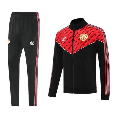 Manchester United Mens Training Tracksuit Kit 2025/26 Red&Black
