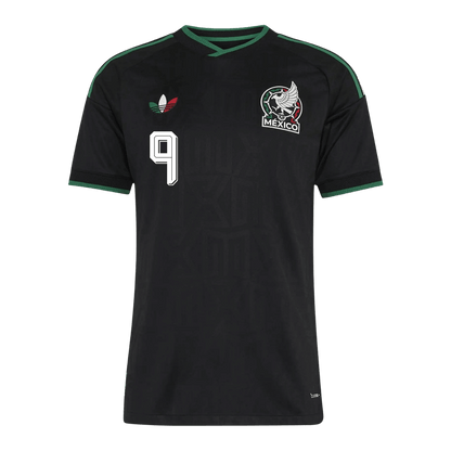RAÚL #9 Mexico Mens Third Away Soccer Jersey World Cup 2026 Black - Player Version