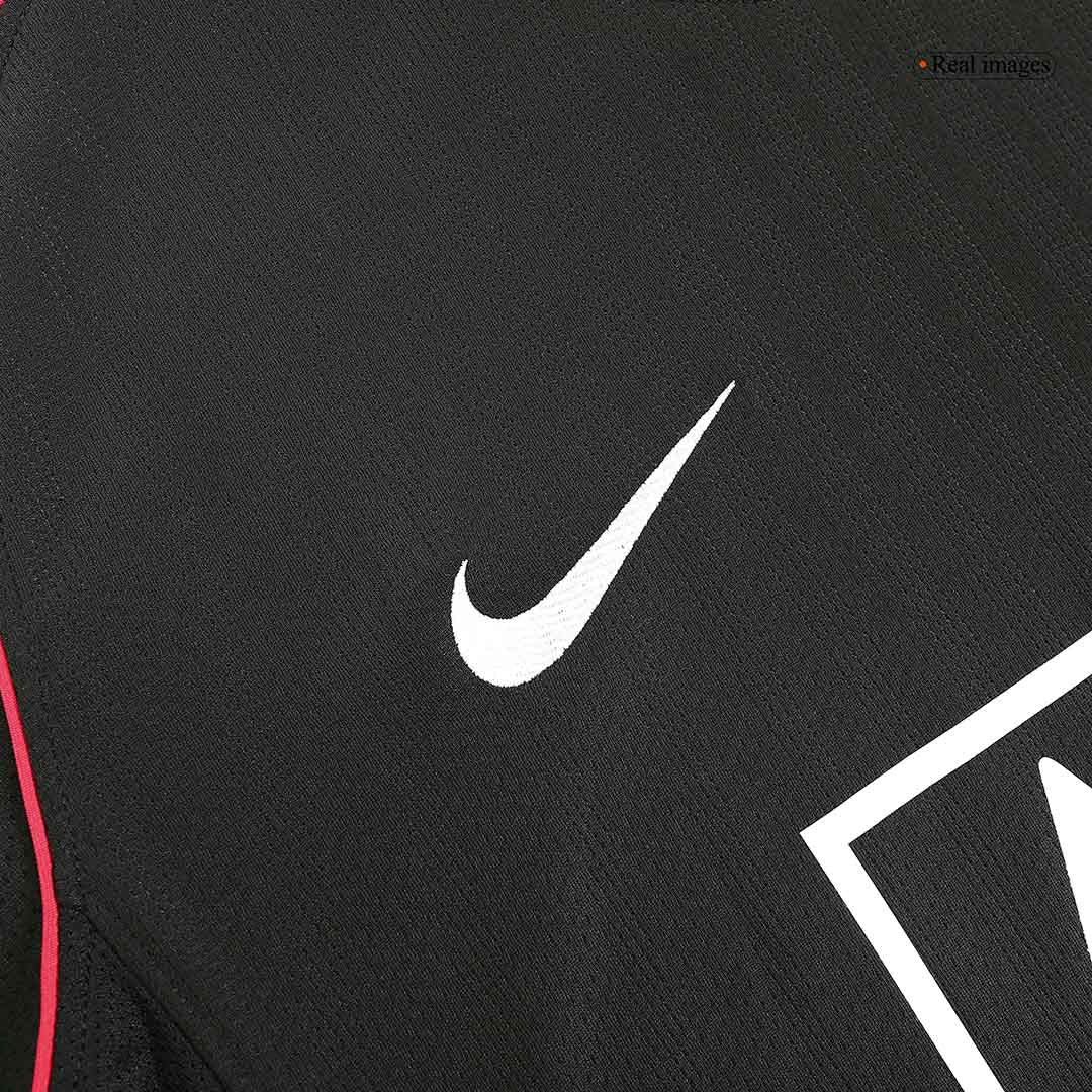 Retro Manchester United Mens Away Long Sleeve Soccer Jersey 2007/08 Black
