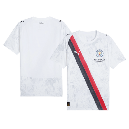 Manchester City Mens Soccer Jersey World Cup KidSuper 2025/26 White