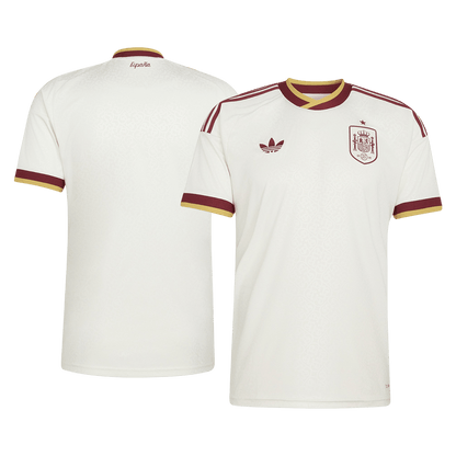 Spain Mens Away Soccer Jersey World Cup 2026 White